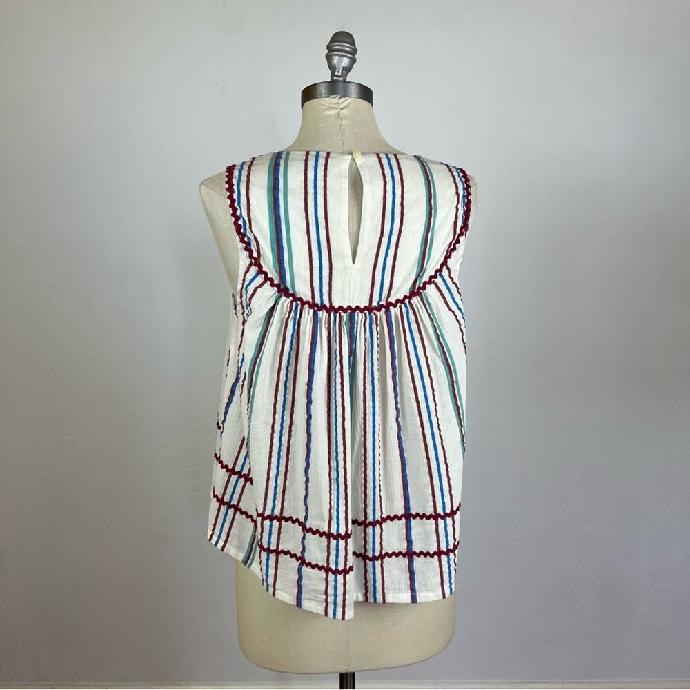 Madewell Rickrack Swing Tank in Stripe - Picture 6 of 8